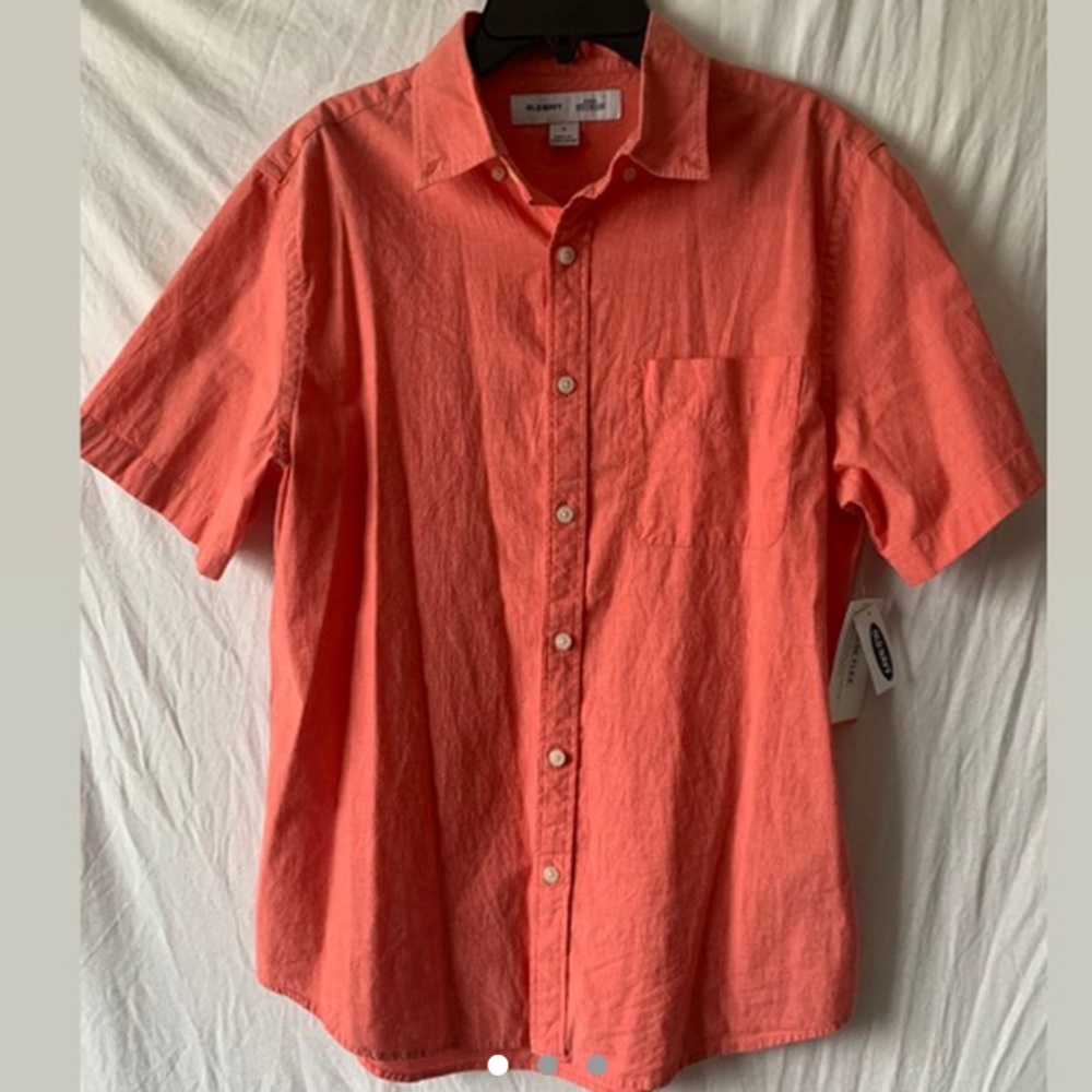 🌺🦩FREE SHIPPING+GIFT
coral button down shirt